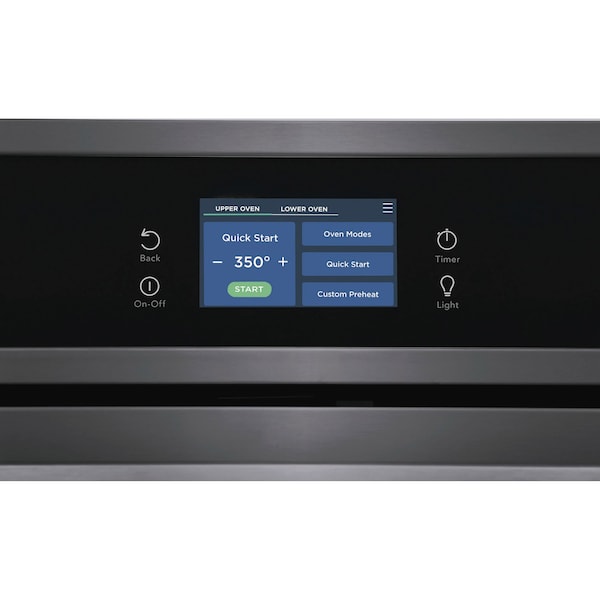 Frigidaire 30-in. Double Electric Convection Wall Oven, Black Stainless Steel FCWD3027AD - main